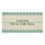 Saponi We're Still Here Desk Mat by Wayuką́