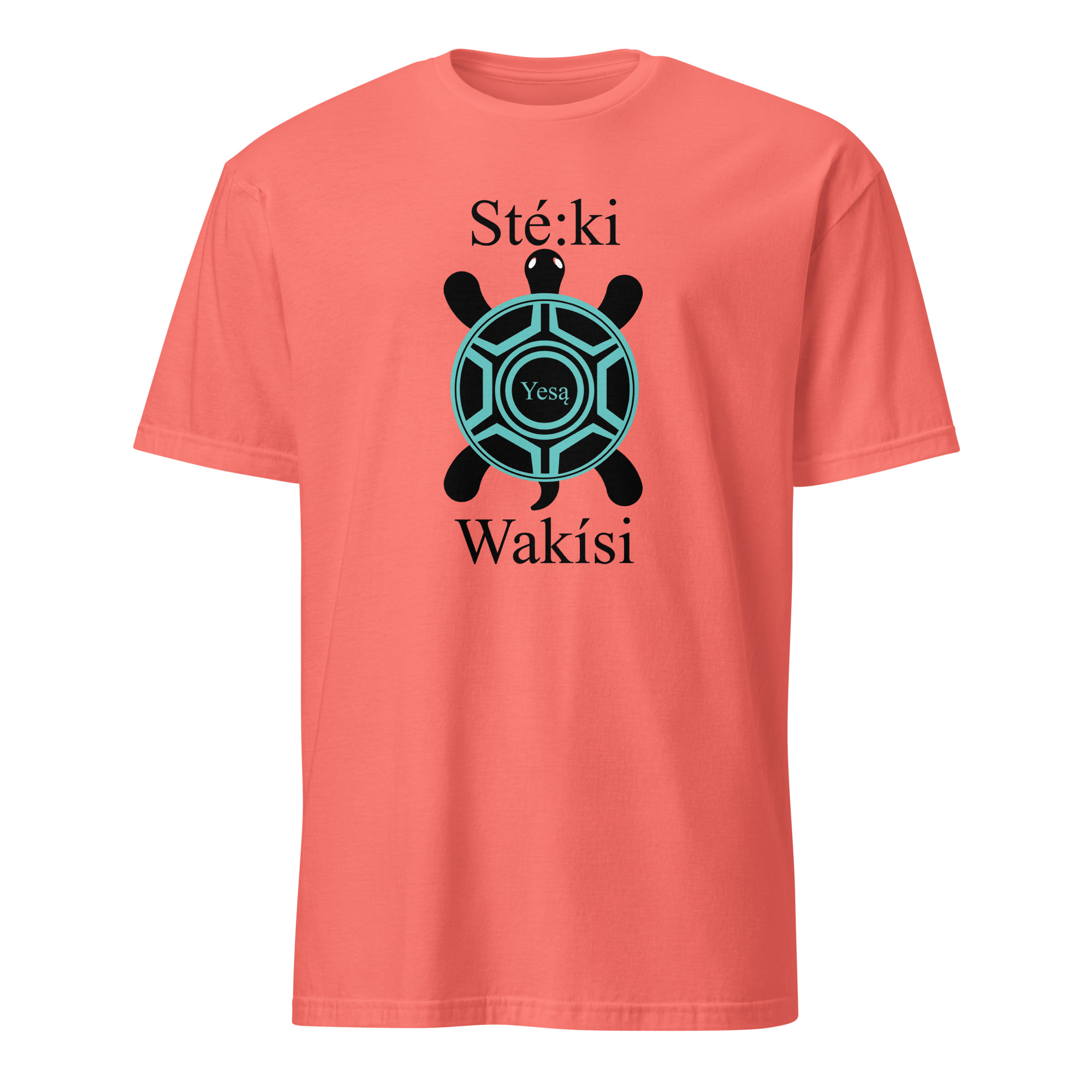 Steki Wakisi Coral Silk T-shirt by Wayuką́