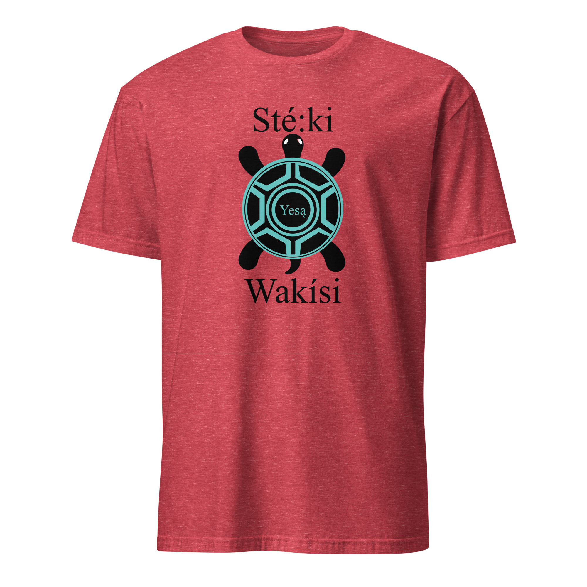 Steki Wakisi Heather Red T-shirt by Wayuką́