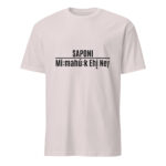 Saponi Mi:mahú:k Ehį Ney Ice Grey Unisex T-shirt by Wayuką́