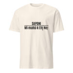 Saponi Mi:mahú:k Ehį Ney Natural Unisex T-shirt by Wayuką́