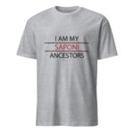 Saponi Ancestors Sport Grey Unisex T-shirt by Wayuką́