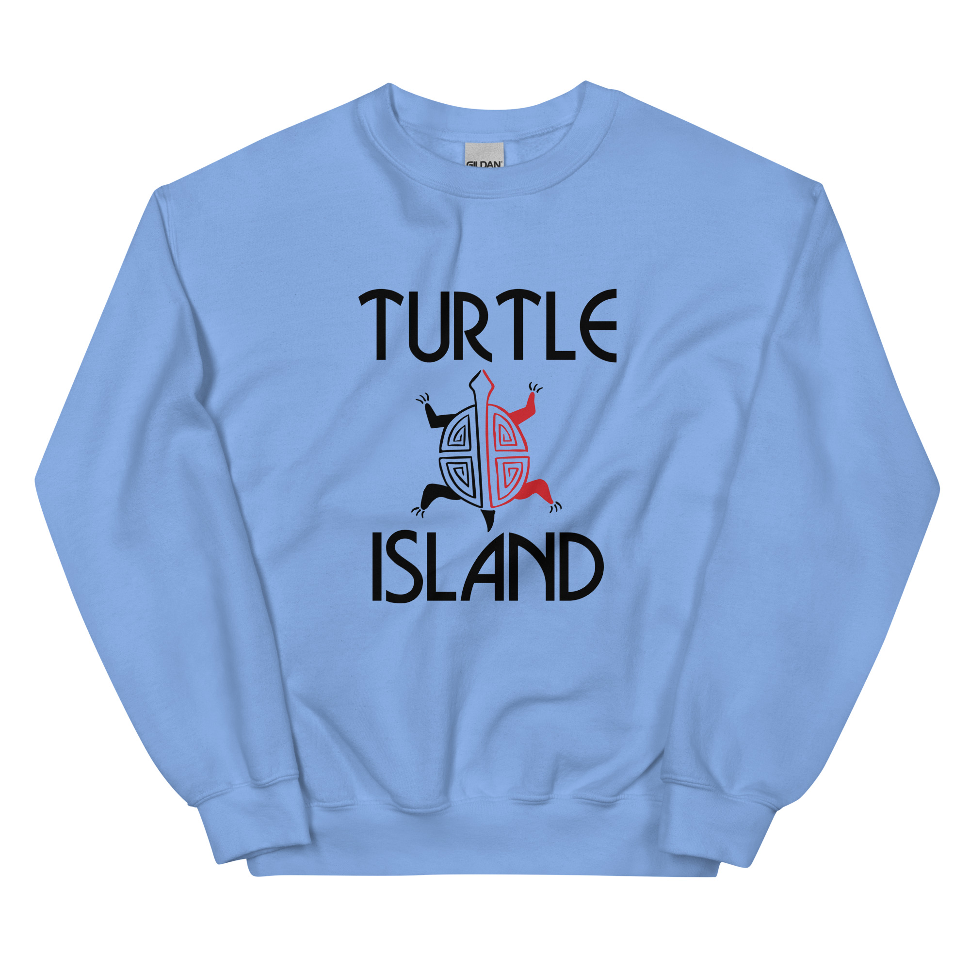 Turtle Island 1 Carolina Blue Sweatshirt by Wayuką́