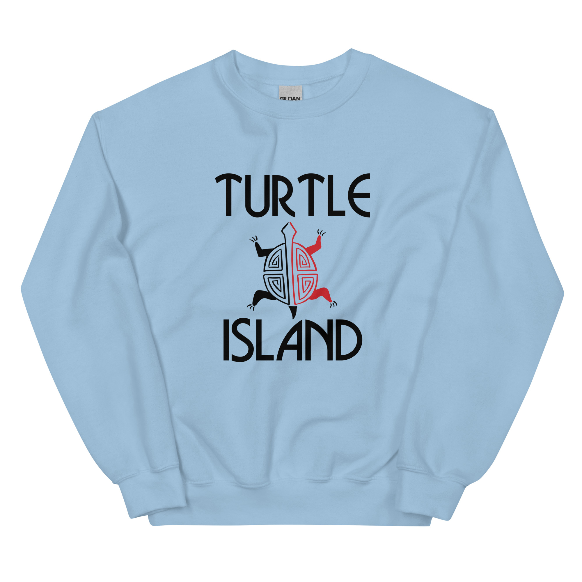 Turtle Island 1 Light Blue Sweatshirt by Wayuką́