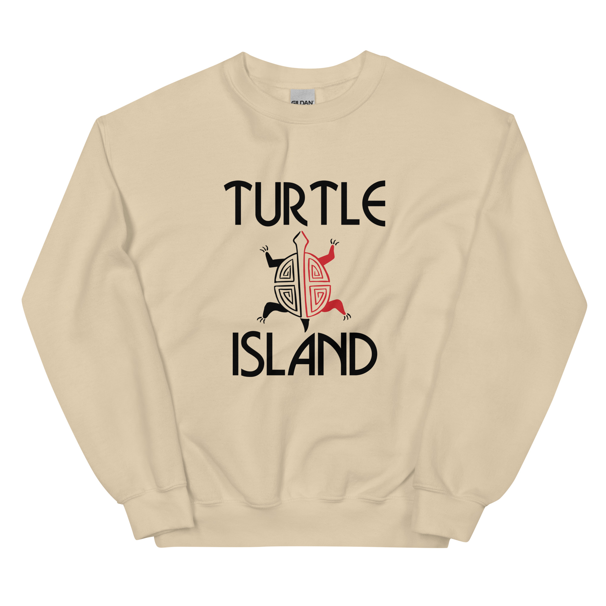Turtle Island 1 Sand Sweatshirt by Wayuką́