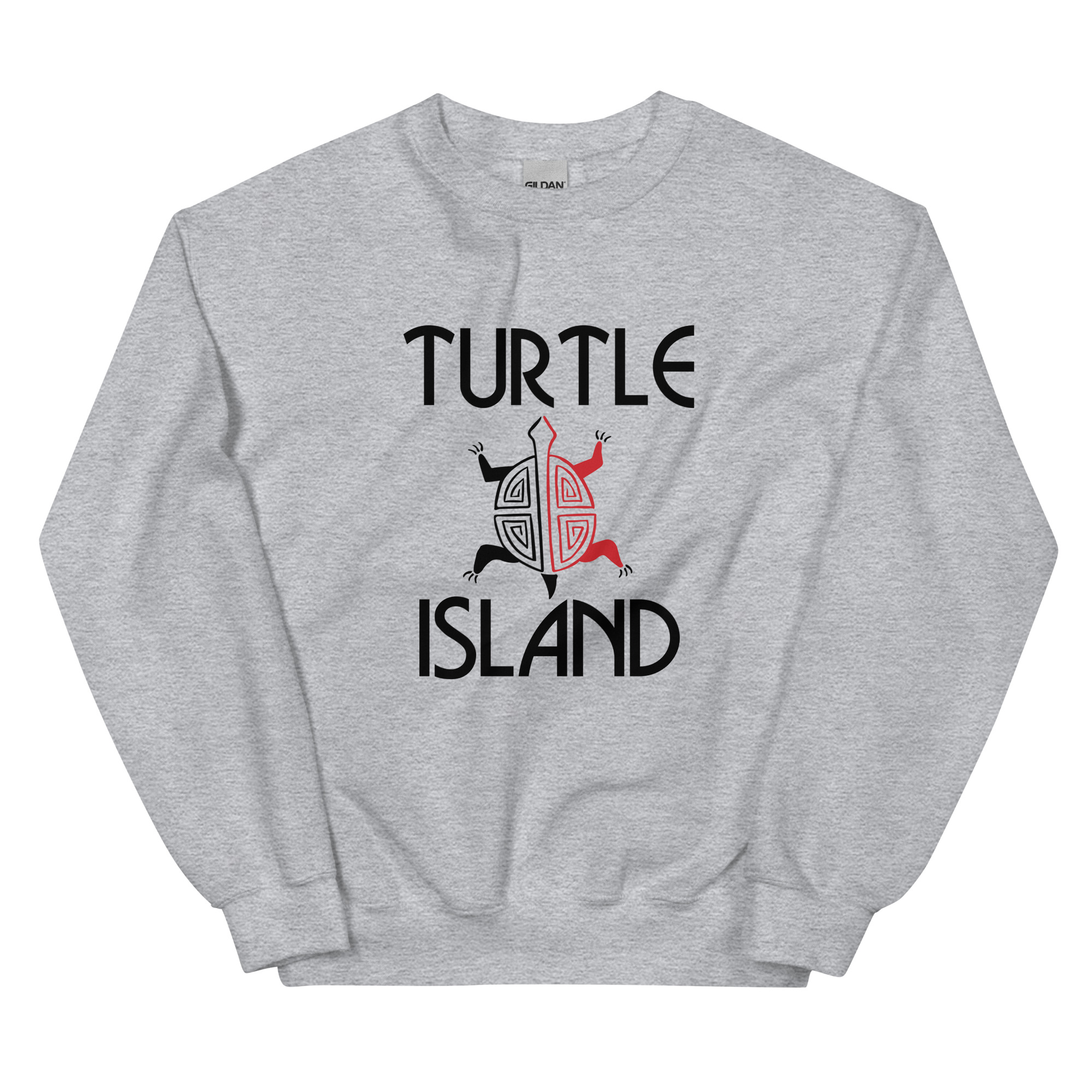 Turtle Island 1 Sport Grey Sweatshirt by Wayuką́