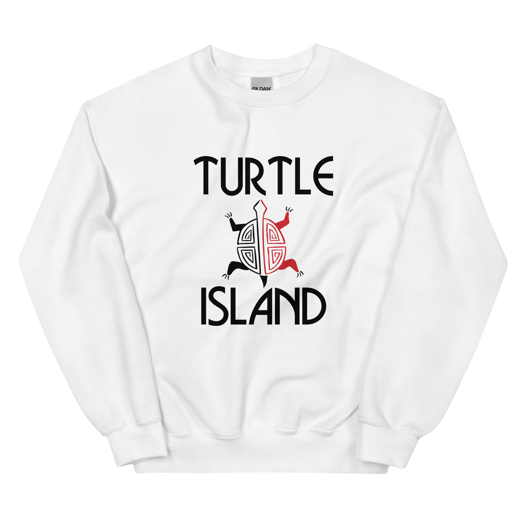 Turtle Island 1 White Sweatshirt by Wayuką́