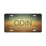 Odin Grunge License Plate by Wayuką́