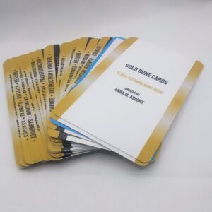 Gold Rune Cards by Wayuką́