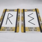 Gold Rune Cards by Wayuką́