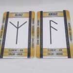 Gold Rune Cards by Wayuką́