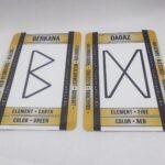 Gold Rune Cards by Wayuką́