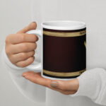 Algiz Brown Grunge Coffee Mug by Wayuką́