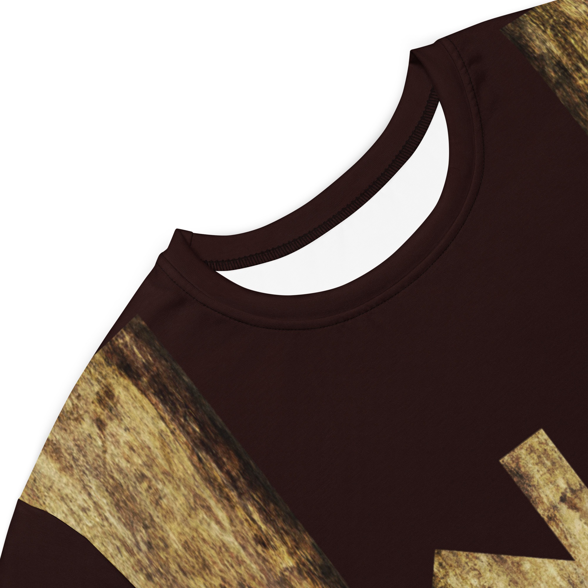 Algiz Brown Grunge T-shirt Dress by Wayuką́