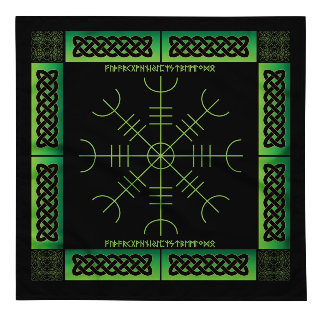 Celtic Aegishjalmr Casting Cloth by Wayuką́