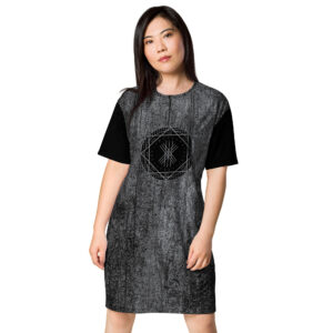 Seidr Galdr Web of Wyrd T-shirt Dress by Wayuką́