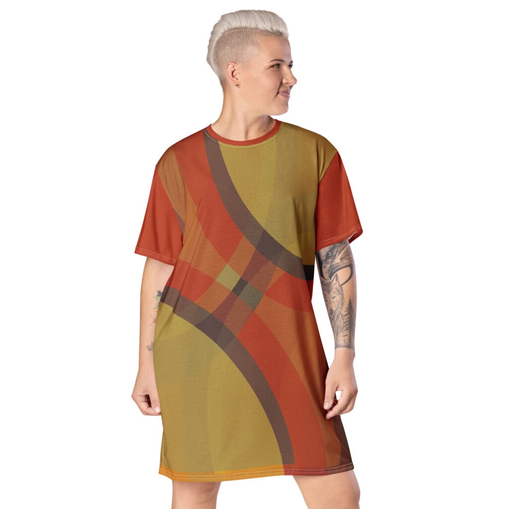 Dissolution T-shirt Dress by Wayuką́