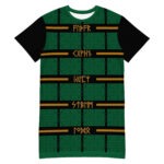 Celtic Runes 1 T-shirt Dress by Wayuką́