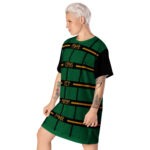 Celtic Runes 1 T-shirt Dress by Wayuką́