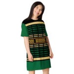 Celtic Runes 2 T-shirt Dress by Wayuką́