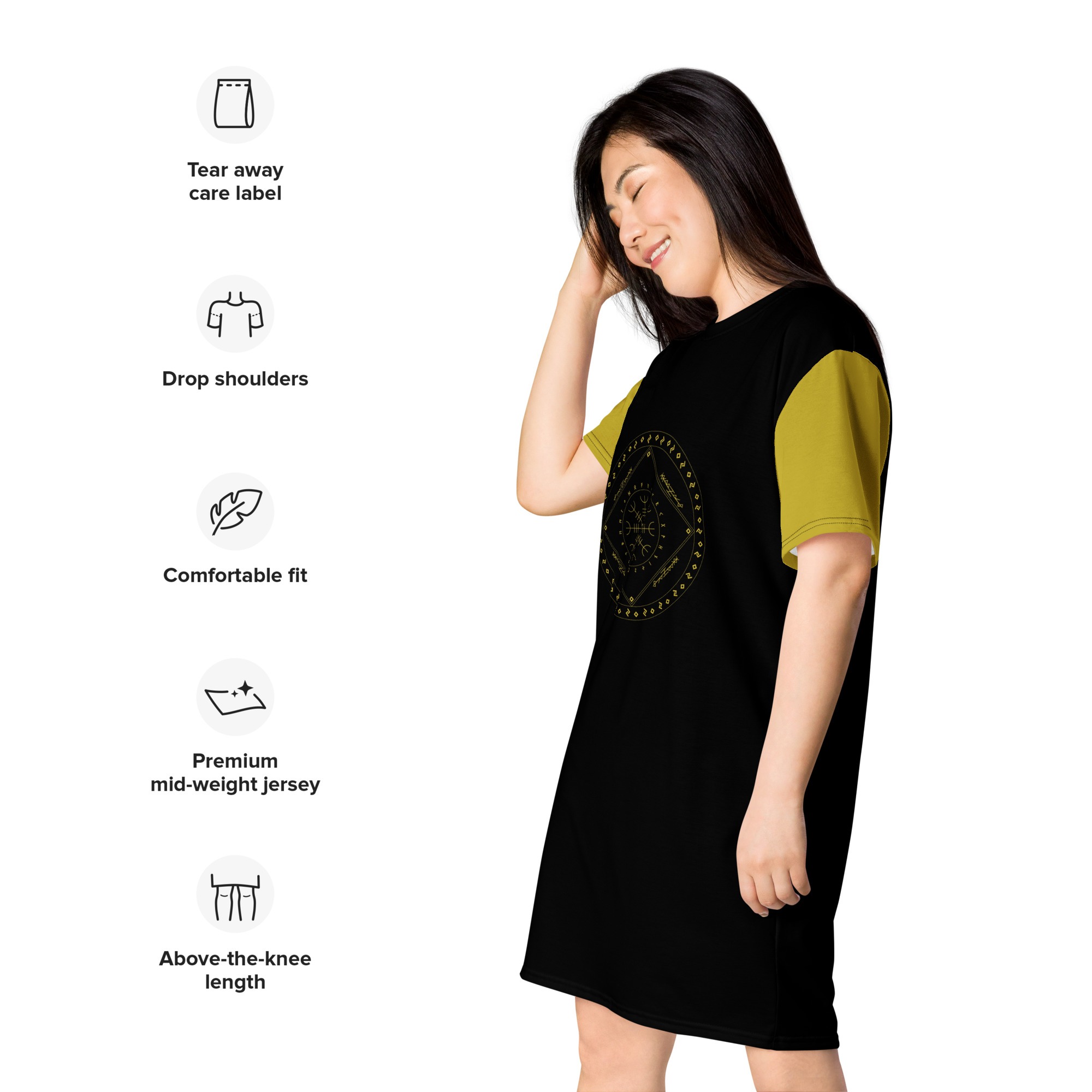 Cycles T-shirt Dress by Wayuką́