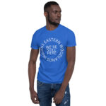 Eastern Woodlands Indians We're Still Here Royal Unisex T-shirt by Wayuką́