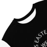 Eastern Woodlands Indians We're Still Here Black T-shirt Dress by Wayuką́