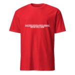 Eastern Woodlands Indians We're Still Here Red Unisex T-shirt by Wayuką́
