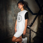 Eastern Woodlands Indians We're Still Here White T-shirt Dress by Wayuką́