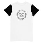 Eastern Woodlands Indians We're Still Here White T-shirt Dress by Wayuką́