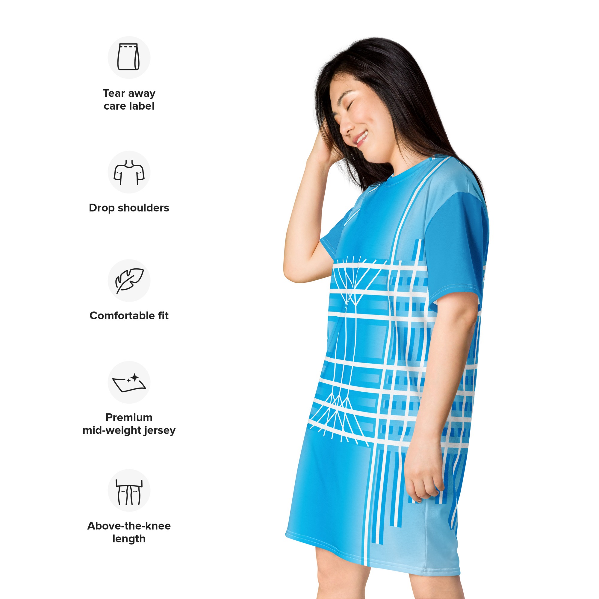 Frost T-shirt Dress by Wayuką́