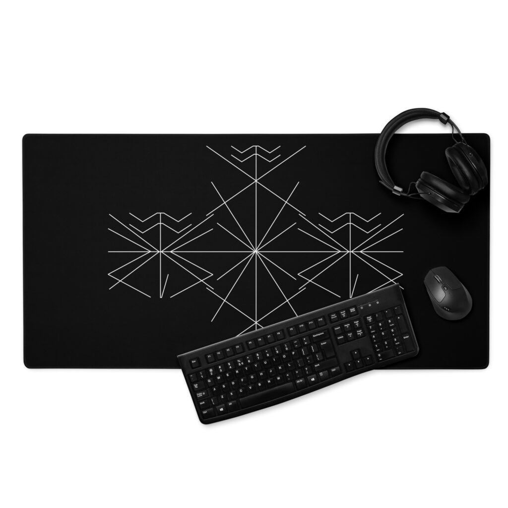 The Trickster Desk Mat by Wayuką́