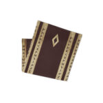 Ingwaz Brown Grunge Neck Gaiter by Wayuką́