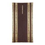 Isa Brown Grunge Neck Gaiter by Wayuką́