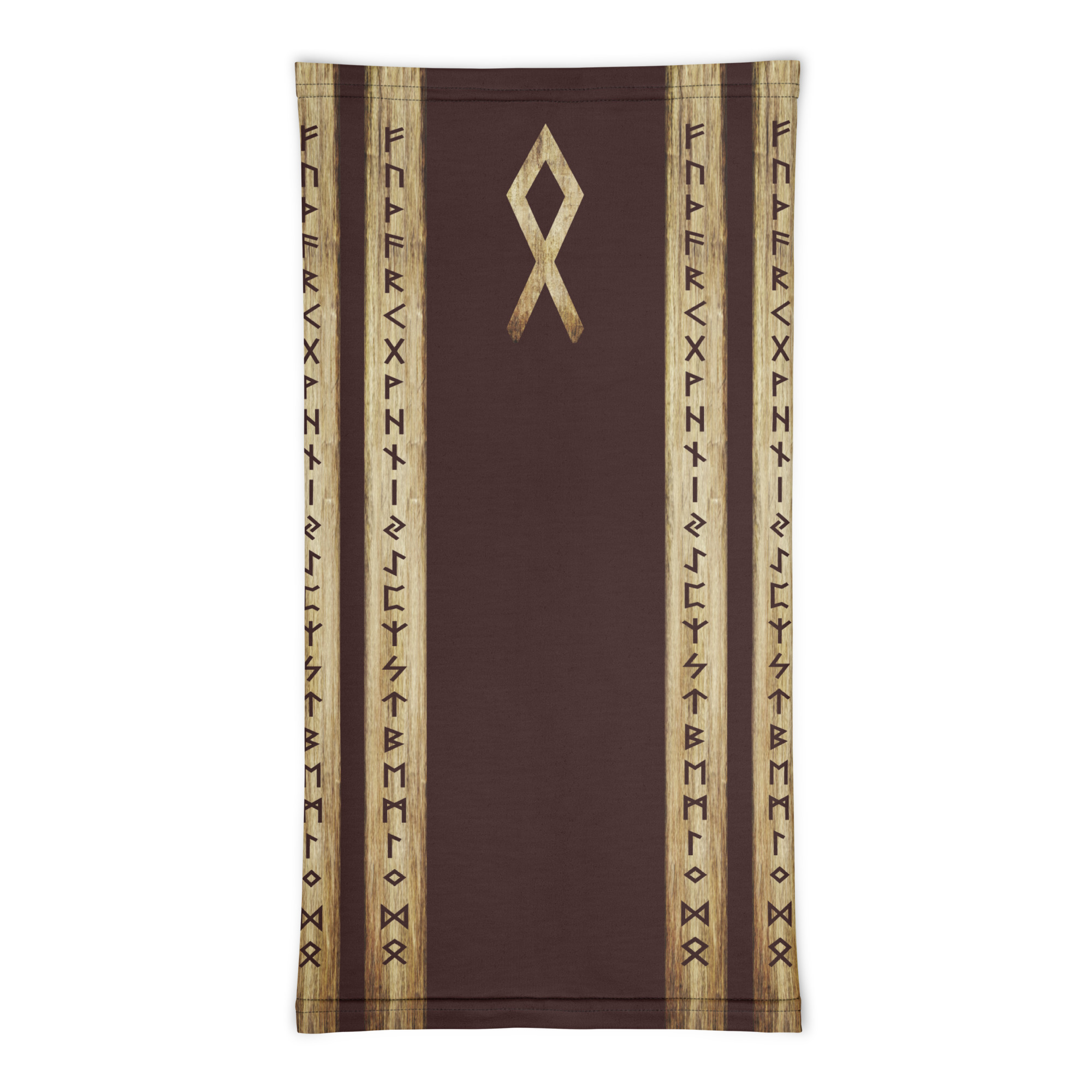 Othala Brown Grunge Neck Gaiter Wayuką́