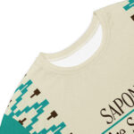 Saponi We're Still Here Indigenous Pattern T-shirt Dress by Wayuką́