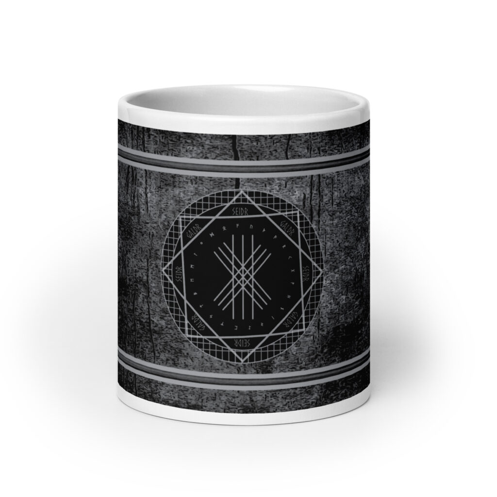 Seidr Galdr Web of Wyrd Coffee Mug by Wayuką́