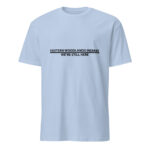 Eastern Woodlands Indians We're Still Here Light Blue Unisex T-shirt by Wayuką́