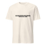 Eastern Woodlands Indians We're Still Here Natural Unisex T-shirt by Wayuką́