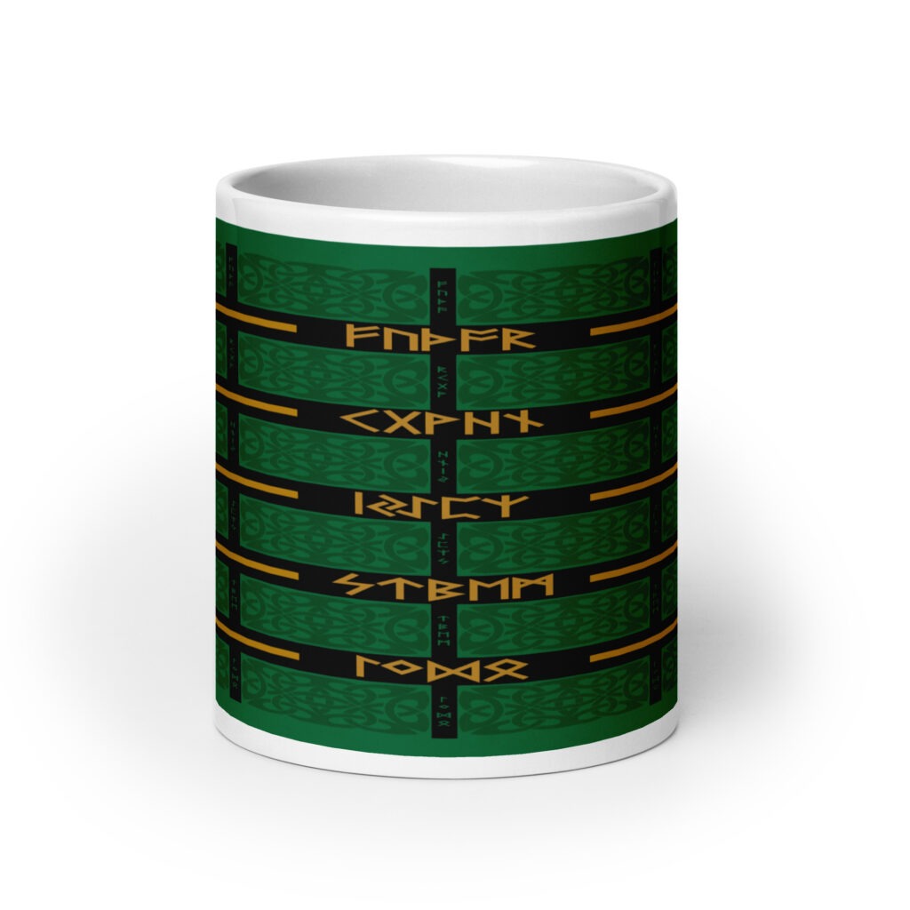Celtic Runes 1 Coffee Mug by Wayuką́