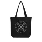 Aegishjalmr Runes Eco Tote Bag by Wayuką́