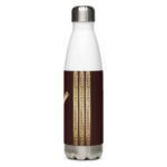 Algiz Brown Grunge Stainless Steel Water Bottle by Wayuką́