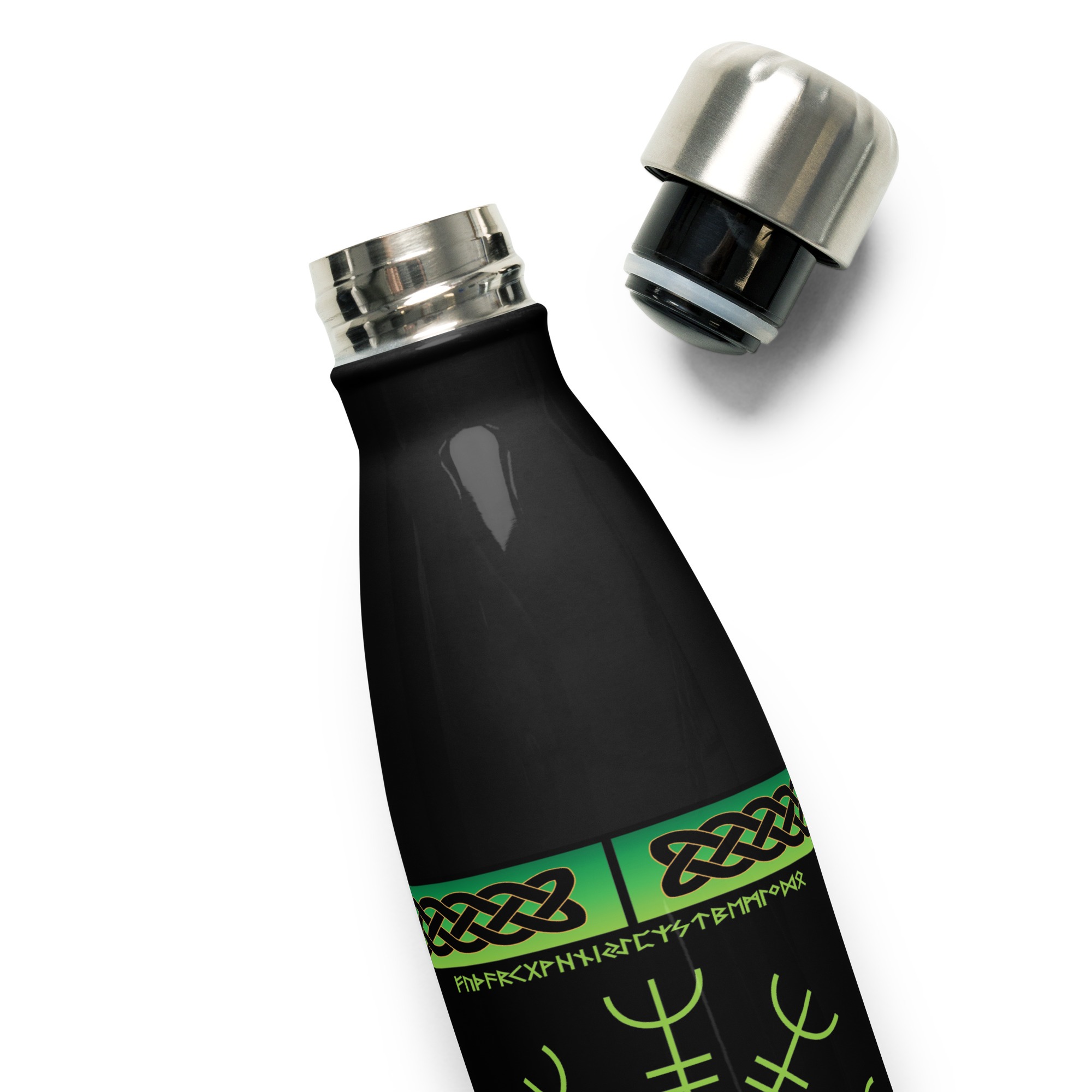 Celtic Aegishjalmr Water Bottle by Wayuką́