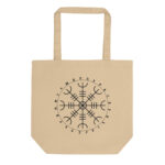 Aegishjalmr Runes Eco Tote Bag by Wayuką́