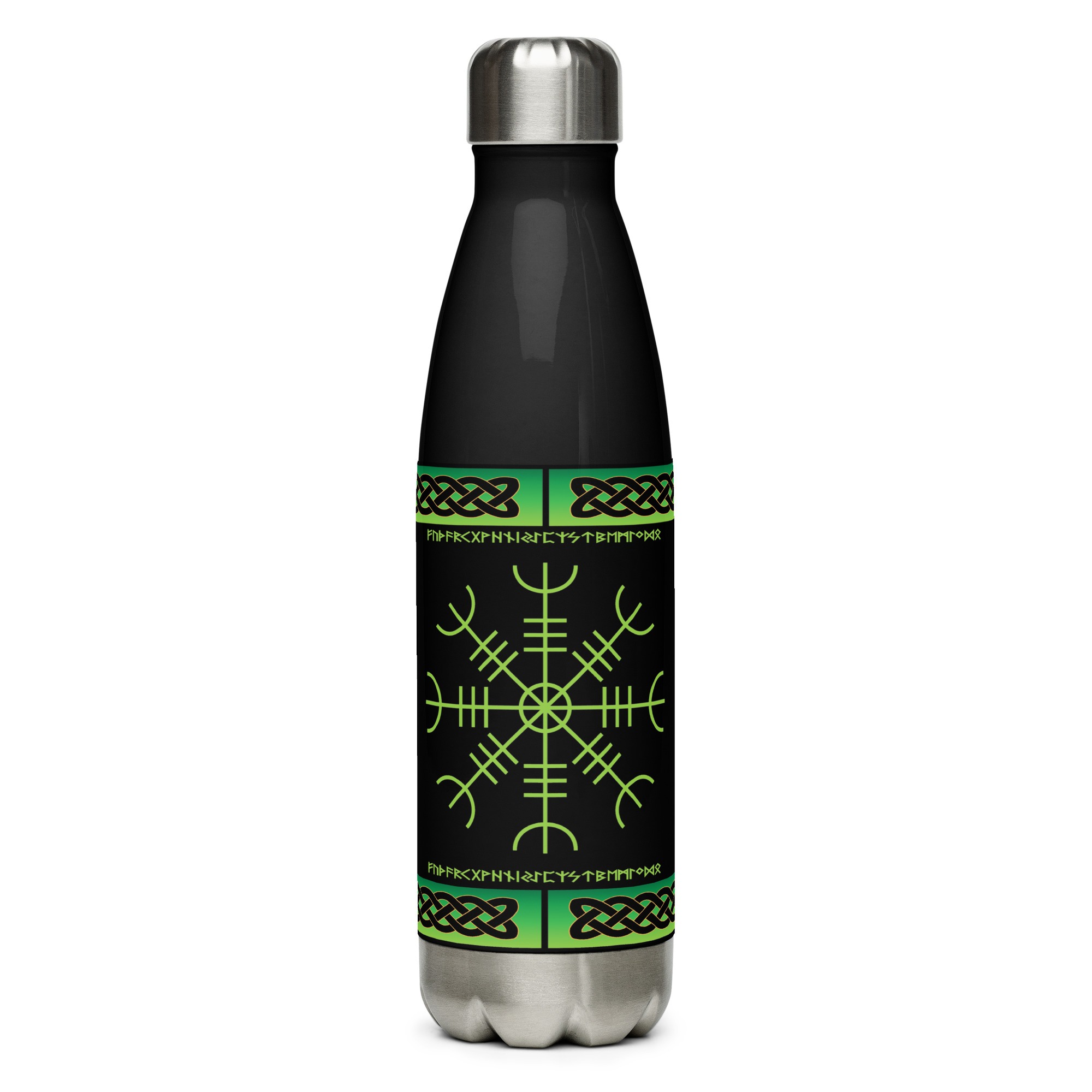 Celtic Aegishjalmr Water Bottle by Wayuką́