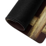 Tiwaz Brown Grunge Desk Mat by Wayuką́