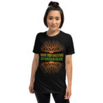 Honor Ancestors Stay Rooted Black Unisex T-shirt by Wayuką́