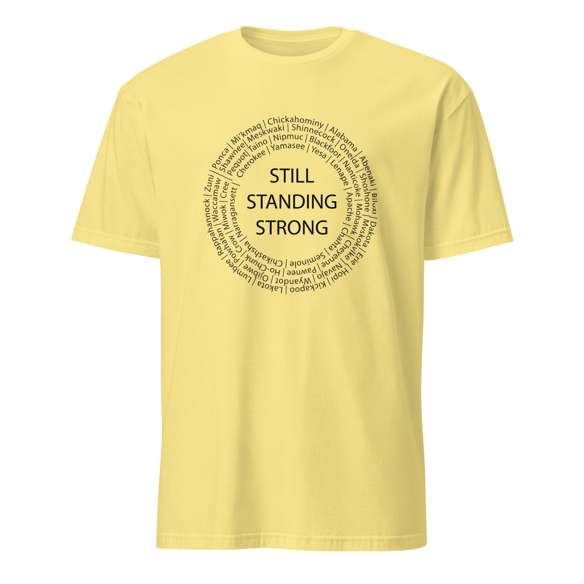 Still Standing Strong Cornsilk Unisex T-shirt by Wayuką́