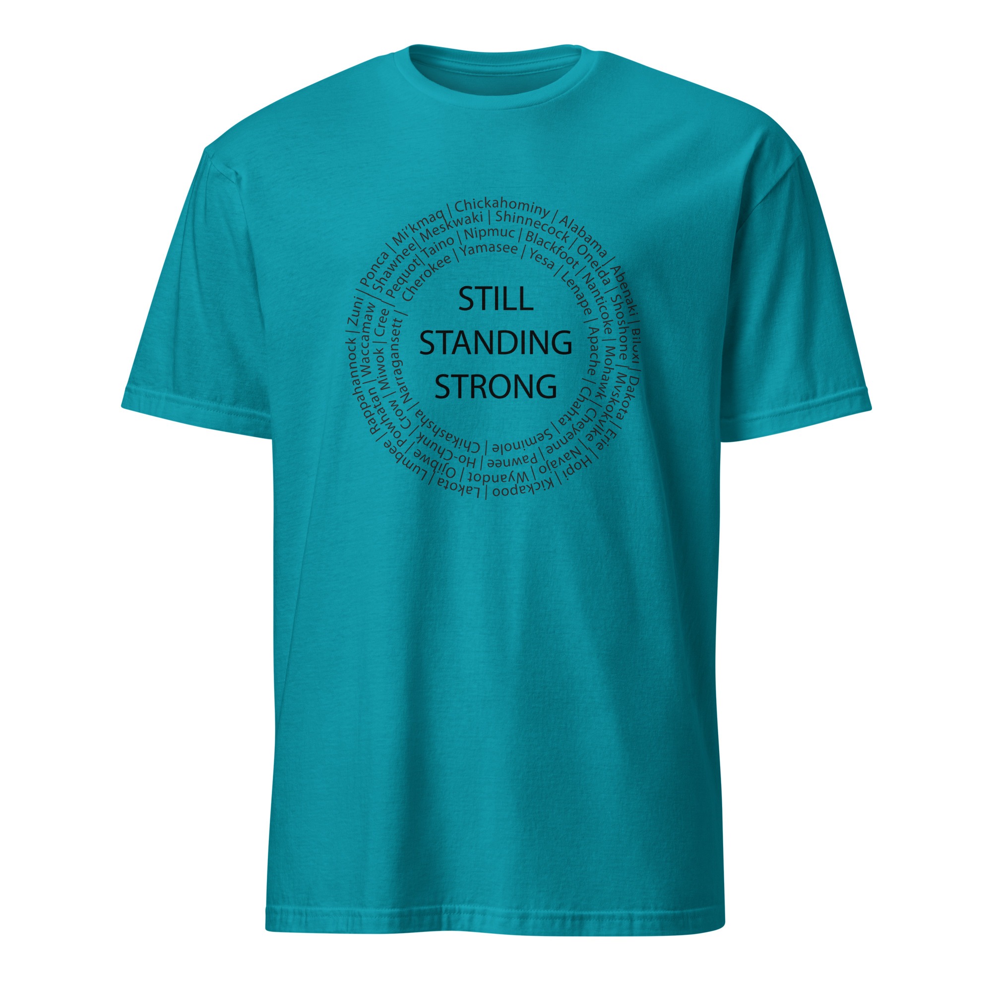 Still Standing Strong Tropical Blue Unisex T-shirt by Wayuką́