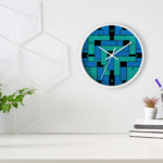 Annex White Wall Clock by Wayuką́